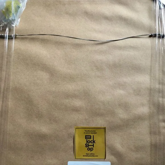 Block Shop Textiles Byway Print in Terracotta. Framed - Picture 4 of 5